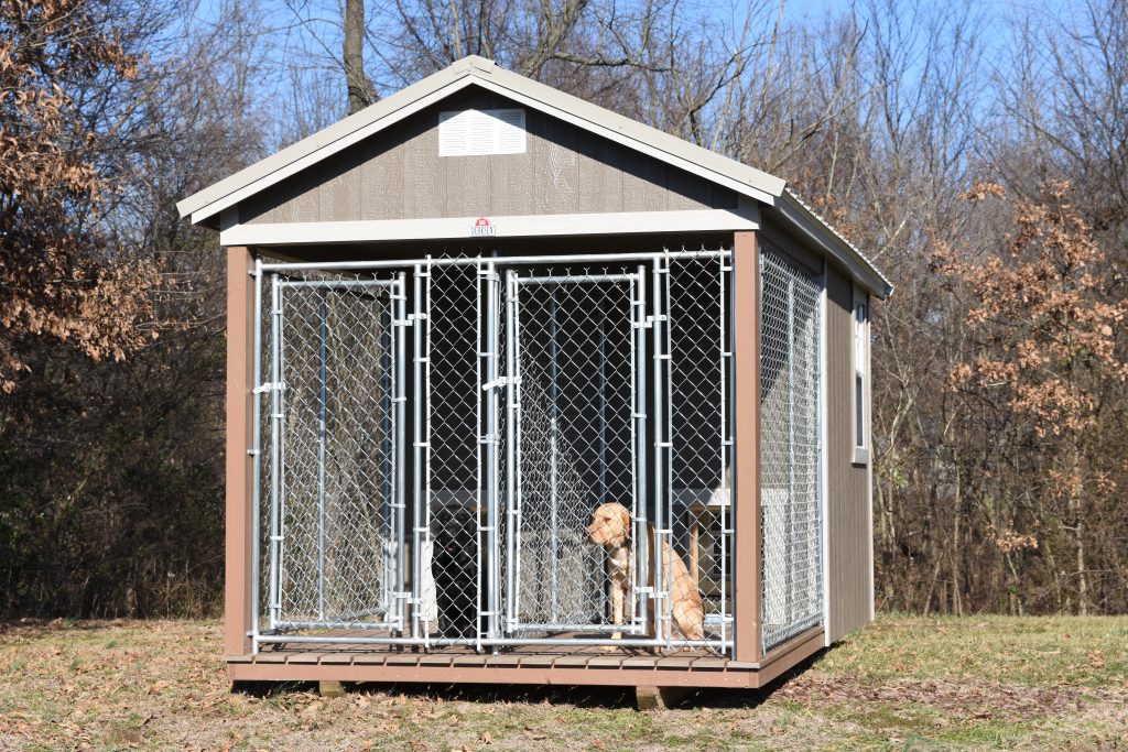 OUTDOOR DOUBLE DOG KENNEL